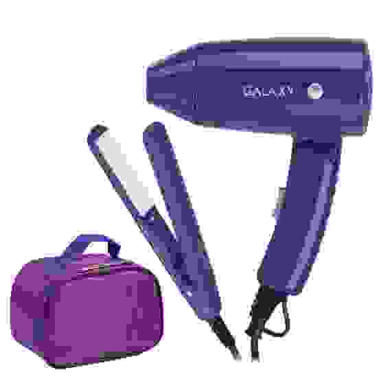 Набор для укладки волос Galaxy GL 4720 Фен 1400 Вт, Щипцы 25Вт