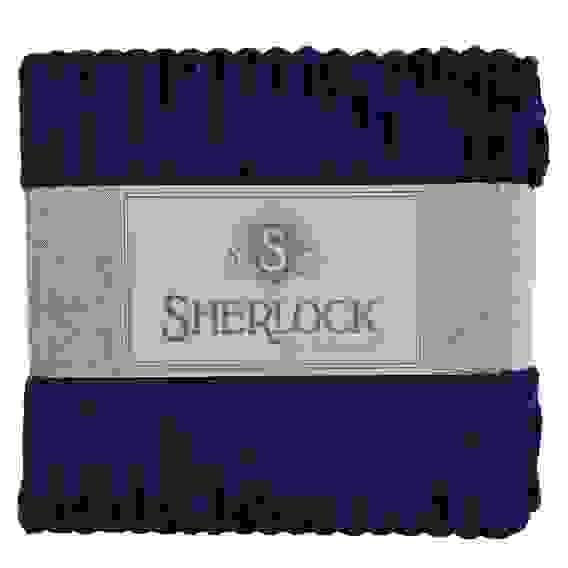 Плед микрофибра рельеф \"Sherlock\" 200x220 темно-синий