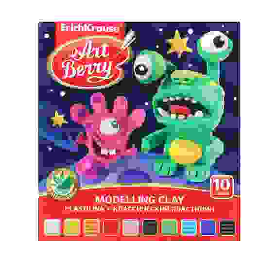 Пластилин 10 цветов 150г, с алоэ вера, в картонной коробке, 46783/41758 Erich Krause
