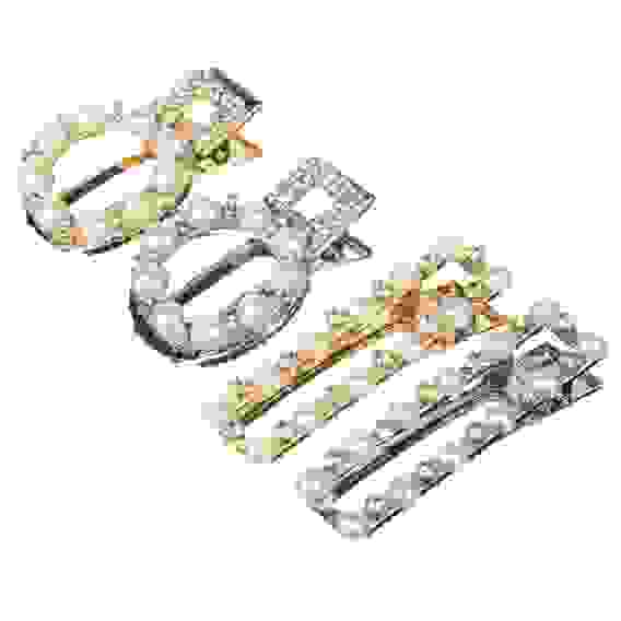 Заколка-зажим, 5см/6см, металл, пластик, 2 дизайна BERIOTTI