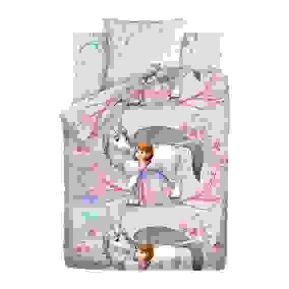 Акция! Комплект пост белья 1,5 хлопок &quot;София Прекрасная&quot; (70*70) рис. 8836+8837 вид 1 София и Единор