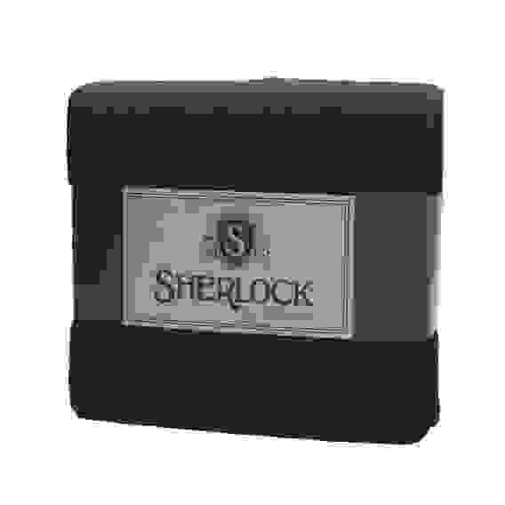 Акция! Плед вязаный \"Sherlock\" 180х200 джинс