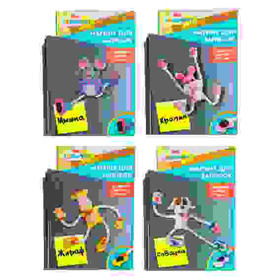 Уценка! Поделка &quot;Магнит для записок&quot;, шарик пластилин, магниты, пластик, 11х16х4,5см 3 диз. ХОББИХИТ