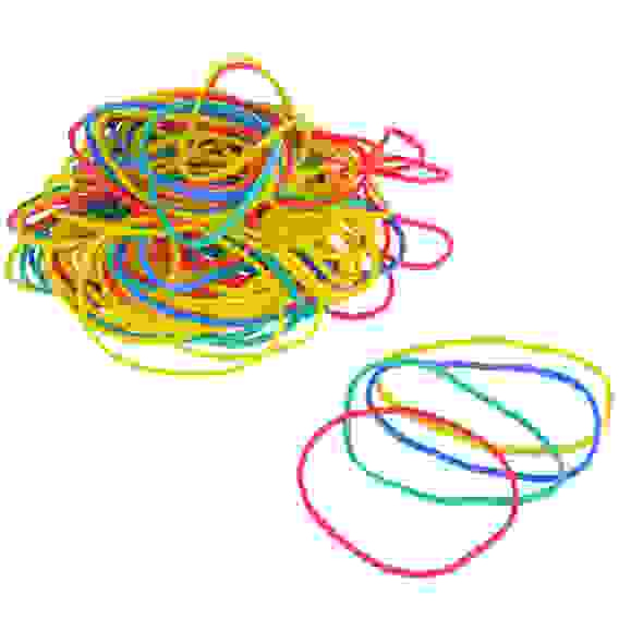 Резинка банковская цветная, набор 50гр, в пакете с подвесом ClipStudio