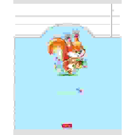 Тетрадь 12л А5ф УЗКАЯ линия на скобе 5 диз.в блоке скругл.углы серия -Лохматики-