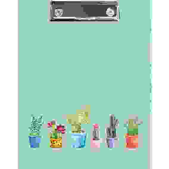 Папка-Планшет А5ф с метал. зажимом мат. ламинация -Кактусов много не бывает!-