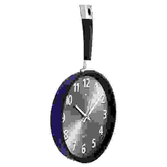 Часы настенные сковорода 25х43см, корпус синий с черным &quot;Рубин&quot;