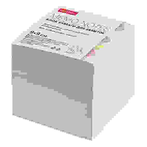 Блок бумаги для заметок Hatber 9х9х9см Белый сменный в индив.упак.