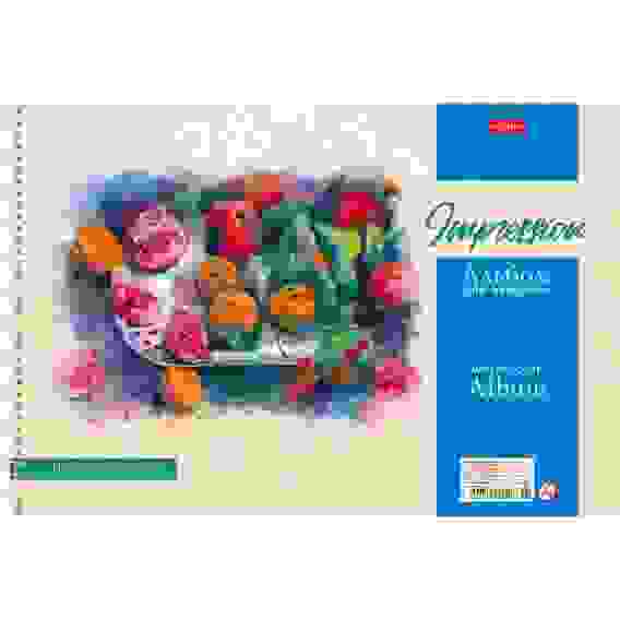 АЛЬБОМ для рисования Акварелью 10л А4ф 220г/кв.м перфорация на отрыв на гребне тисне