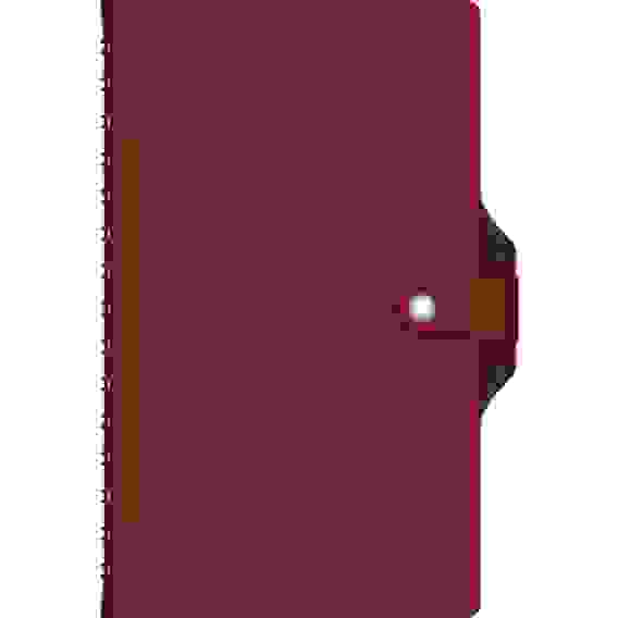 Ежедневник НЕДАТИРОВ 128л А5ф тониров.блок Ляссе VIVELLA BICOLOUR двухцвет. Бордо/шоко