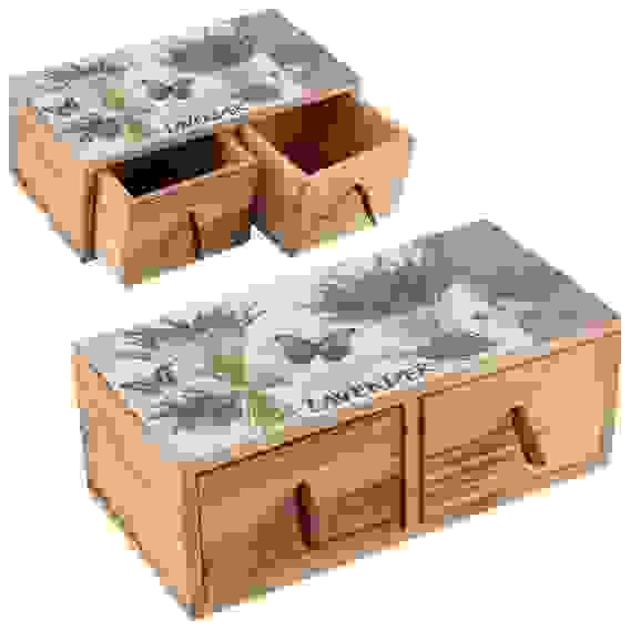 Шкатулка &quot;Лаванда&quot;, дерево, 24х12х9 см