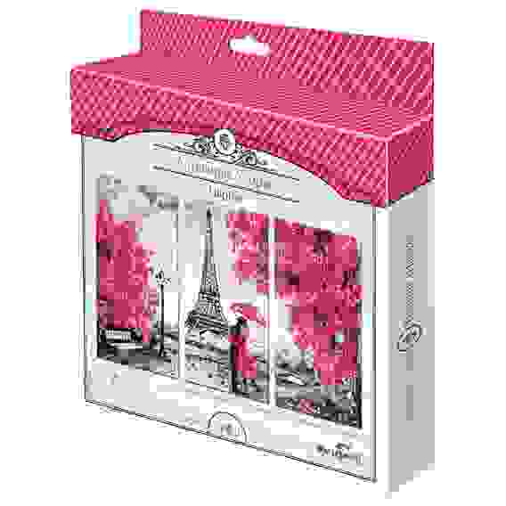 Мозаика алмазная &quot;Париж. Триптих&quot;, 3 картины, более 2700 элементов, 10х20 см, ORIGAMI, 04237