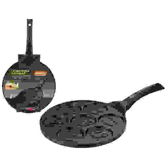 Сковорода блинная литая с антипр покр., MAL-7CUP (алюм) для выпечки фигурных блинов, диа - 26,6см