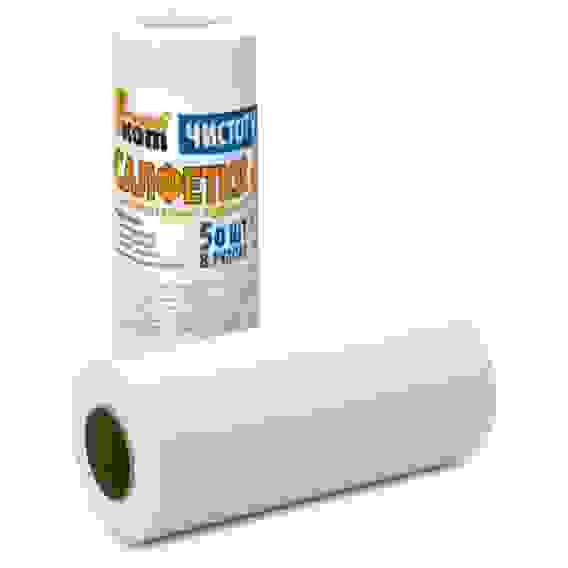 Салфетки из спанлейса в рулоне с перфорацией 25*30 см, 50 шт.