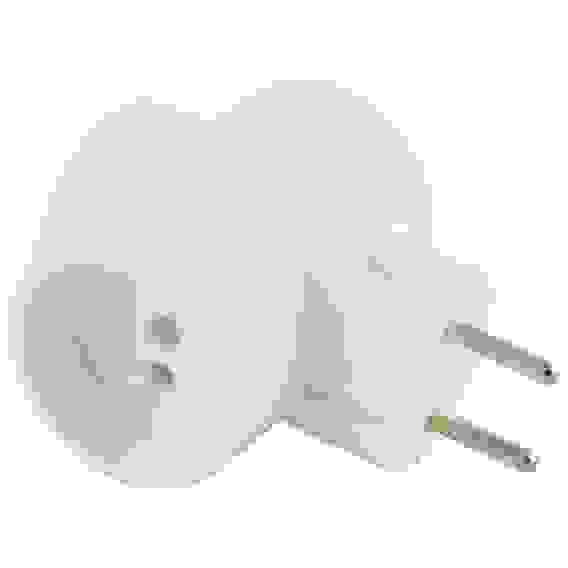 Разветвитель электрический \"TOKER\" 3 гн. б/з, 6А, 3T, белый