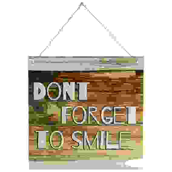 Акция!Табличка декор. Don't forget to smile ИТ-014 Волшебная страна