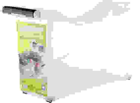 Контейнер хозяйственный универсальный 10л на колёсах АП085 ( с крышкой)