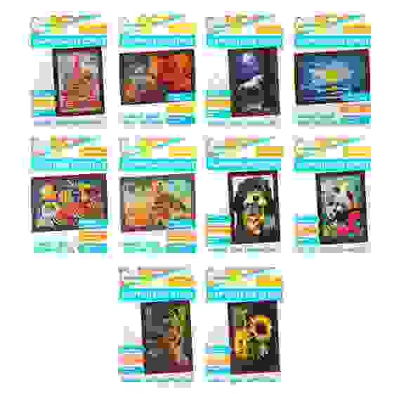 Картина из страз, комплект (стразы, основа, палочка), 20х30см, 10 дизайнов ХОББИХИТ