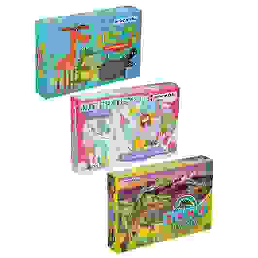 Игра-ходилка настольная, картон, пластик, 24х16х4см, 3 дизайна ИГРОЛЕНД