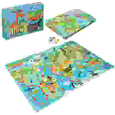 Игра-ходилка настольная, картон, пластик, 24х16х4см, 3 дизайна ИГРОЛЕНД