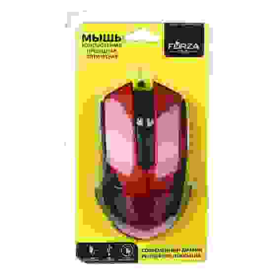 Компьютерная мышь проводная, длина провода 1.25м, 5 цветов FORZA (гарантия 2недели)
