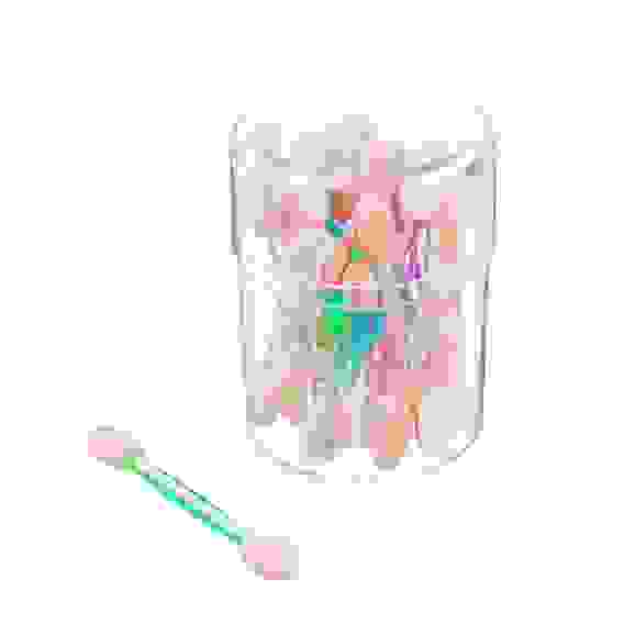 Акция! Набор аппликаторов 25шт, 4 стор, 6см, пластик, латекс ЮниLook