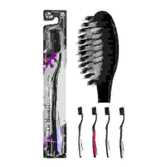 Зубная щетка с наночастицами серебра и древесного угля. Dr.NanoTo Charcoal &amp; Nano Silver