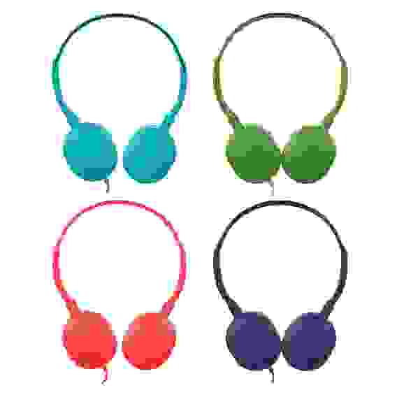 Наушники накладные проводные, кабель 120см, 4 цвета, пластик FORZA (гарантия 2недели)