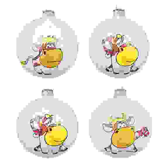 Sale! Шар ёлочный &quot;Символ Года&quot;, 85 мм, стекло, 3 дизайна СНОУ БУМ