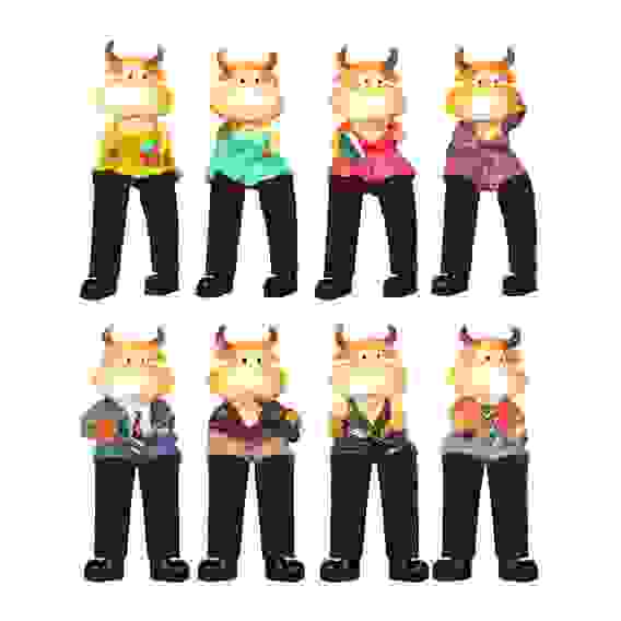 Sale! Магнит Символ года 2021, полистоун, 13х5см, 8 дизайнов СНОУ БУМ