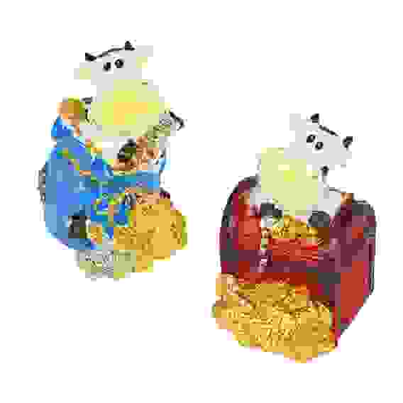 Sale! Копилка Символ Года 2021, полистоун, 9х7х6см, 2 дизайна СНОУ БУМ