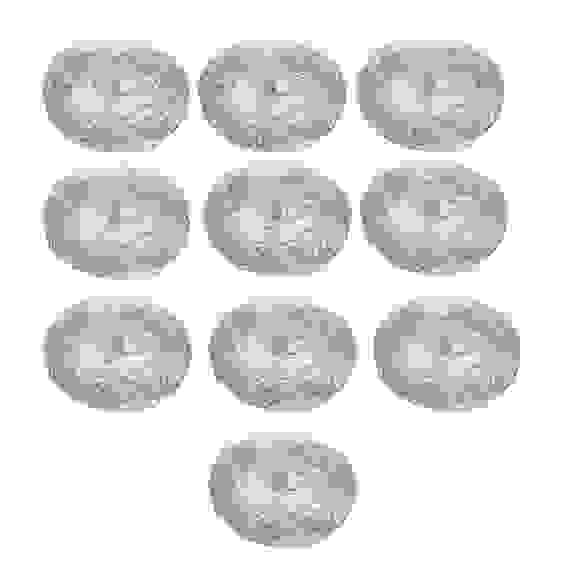 Набор губок металлических 10шт x 10г, оцинкованная сталь