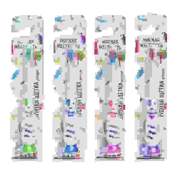 Зубная щетка детская Друг, пластик, резина, мягкая жесткость, индекс 3, степень G&lt;6