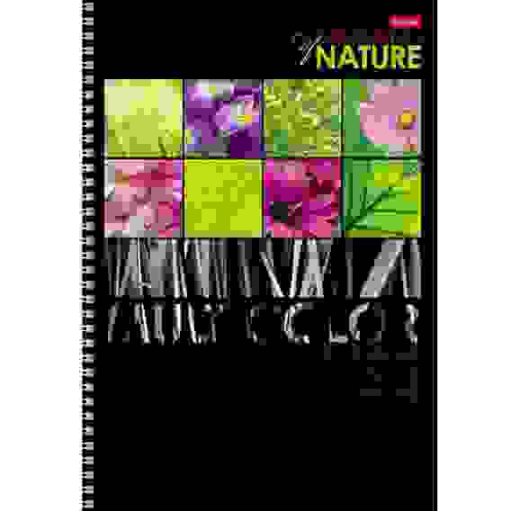 Тетрадь 96л А4ф клетка на гребне выб лак 4 диз.в блоке серия -Multicolor-