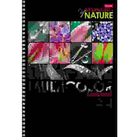 Тетрадь 96л А4ф клетка на гребне выб лак 4 диз.в блоке серия -Multicolor-