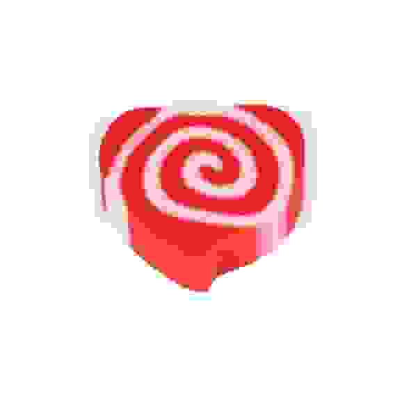 Ластик из термопластичной резины Hatber-Сердечко-в индив.упак. 24шт. в пластик.боксе