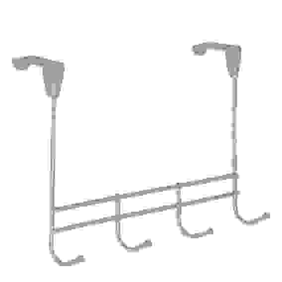 Вешалка надверная &quot;Нота 4&quot; белое серебро