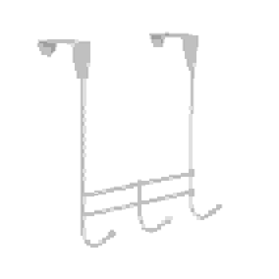 Вешалка надверная &quot;Нота 3&quot; белое серебро