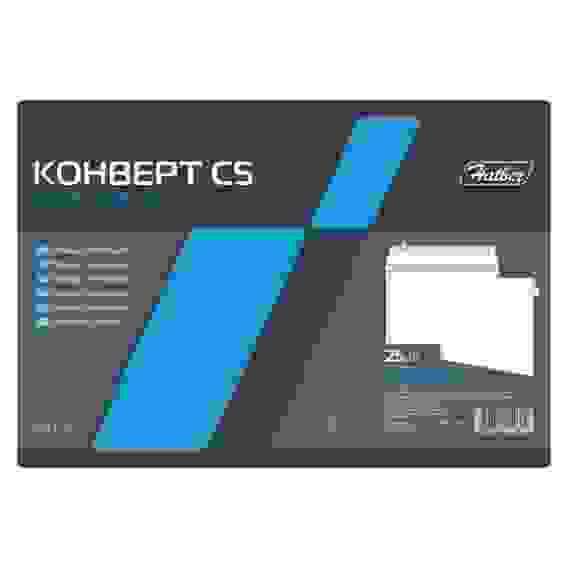 Конверт Hatber С5 162х229мм без окна с силиконовой отрывной лентой в пленке 25шт