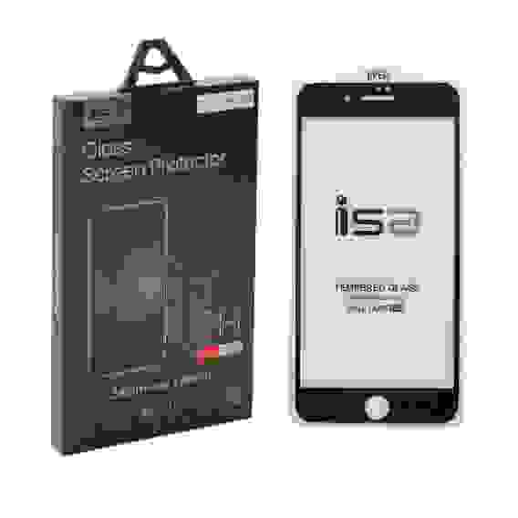 Защитное стекло совместимо с iPhone 7 Plus 2.5D 0.3 mm с рамкой ISA черное