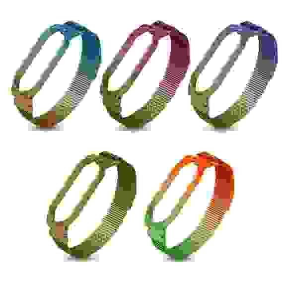 Ремешок для Mi Banb 5 Milanese двухцветные градиент