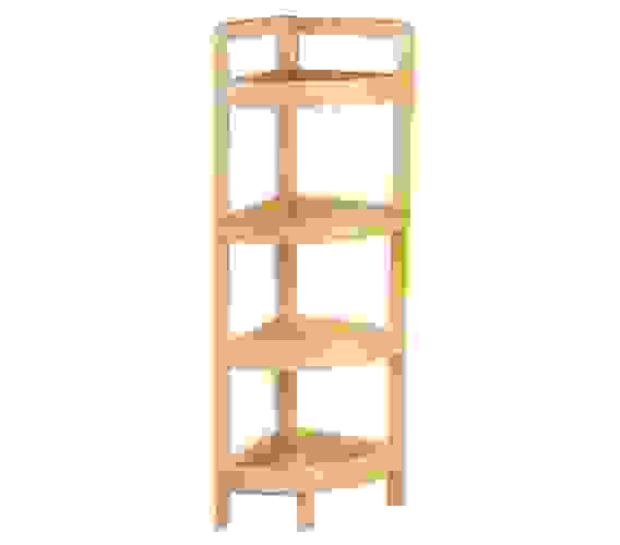 Этажерка 4-х секц угл №6 бамбук 23,5*23,5*80см