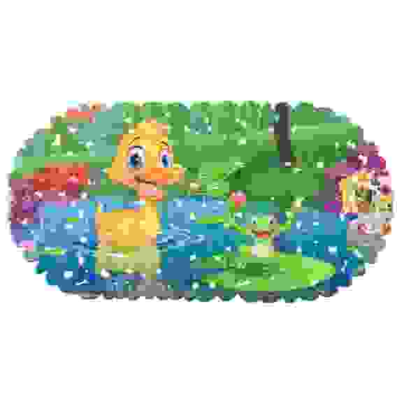 Коврик противоскользящий в ванну «Утенок» 67x36 см овальный , SUNSTEP™