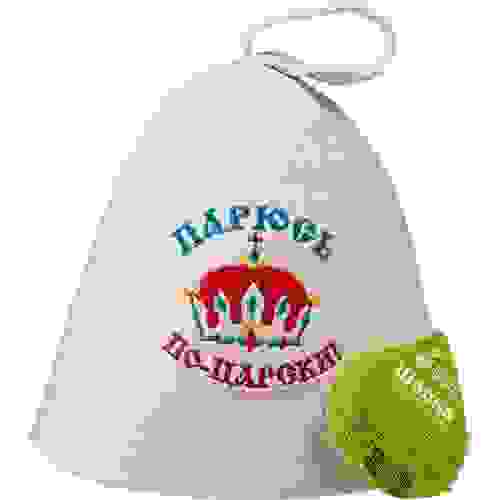 Шапка Парюсь по-царски! &quot;Банные штучки&quot;, войлок