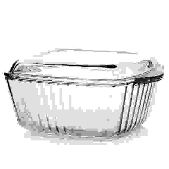 Borcam\&quot;жаропрочная посуда квадратная с крышкой рифленой 2600сс 59049