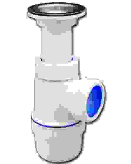 Сифон ВИР д/мойки 1 1/2-40мм литой выпуск,нерж.чашка70мм Элит 30980612