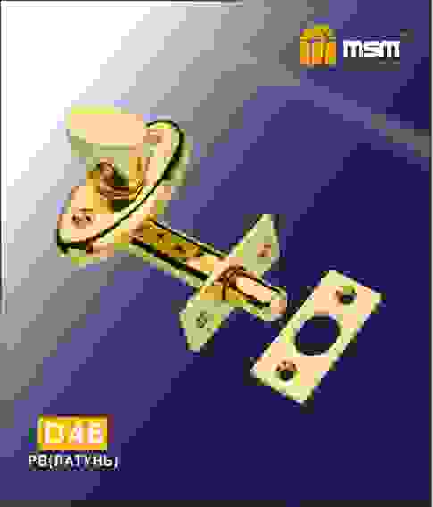 Задвижка внут. мех. D48 PB (полированная латунь)