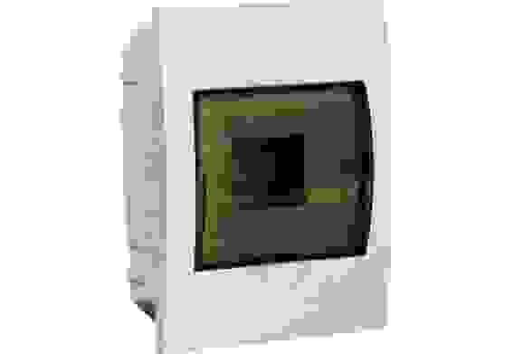 Щит распределительный встраиваемый ЩРв-П-6 IP41 пластиковый белый прозрачная дверь