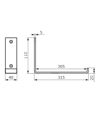 Кронштейн LOFT 300 мод.2 белый