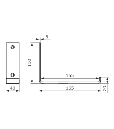 Кронштейн LOFT 150 мод.2 белый